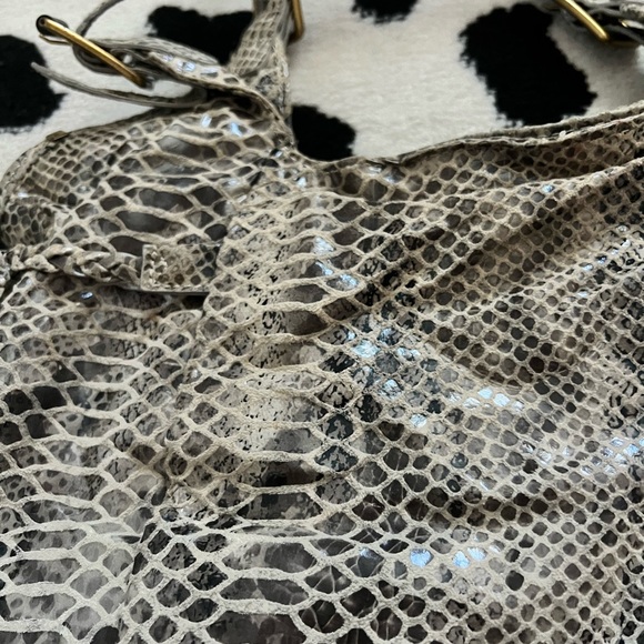 Elliott Lucca | Leather Snakeskin Tote Bag - Picture 5 of 15